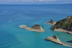 Sandy marl formations on Cape Drastis at the NW coast of Corfu.